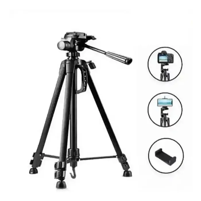 Tripod 380A Camera Stand With Phone Holder