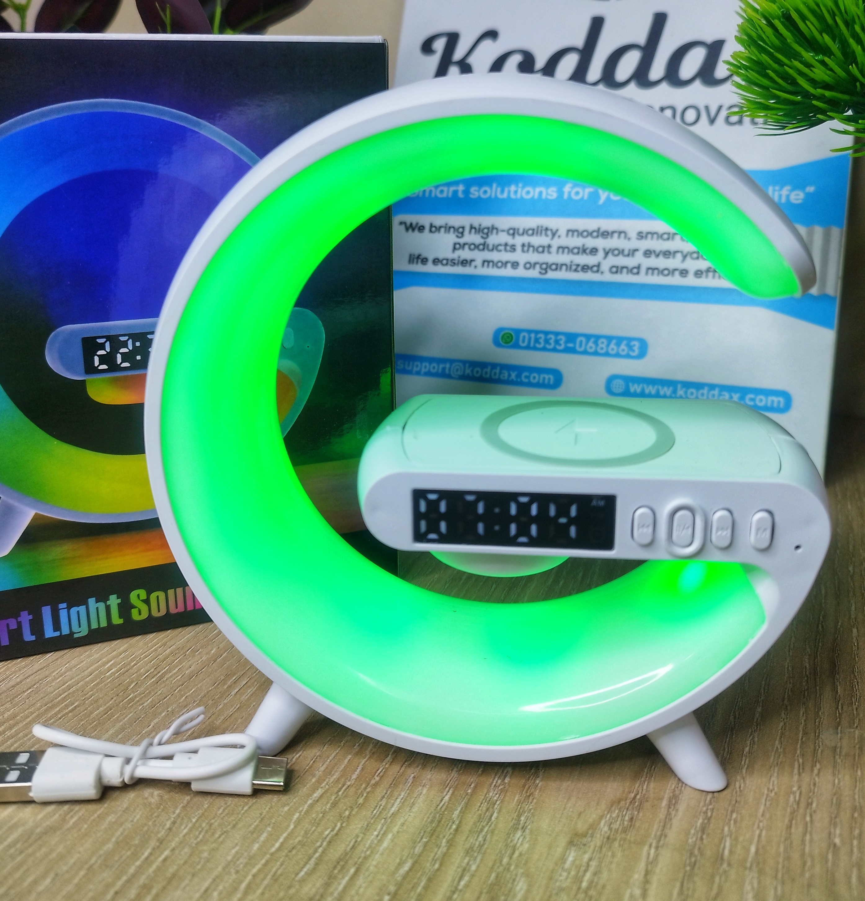 G63 Atmosphere RGB Light Bluetooth Speaker With Wireless Charging