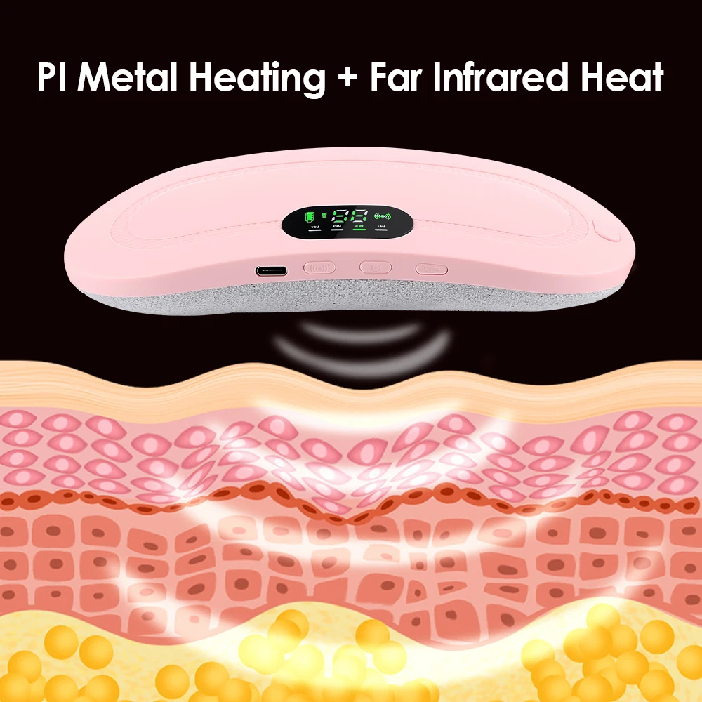 Electric Heating Pad Menstrual Cramp Massager Belt Women