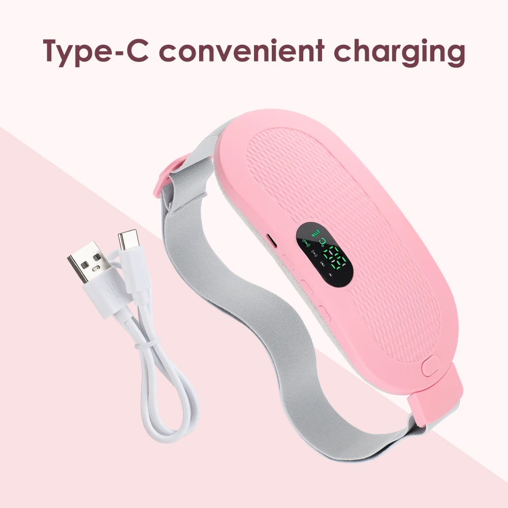 Electric Heating Pad Menstrual Cramp Massager Belt Women