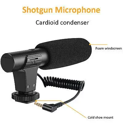 AY-49 Video Vlogger Kits With Microphone & LED Fill Light Mini Tripod