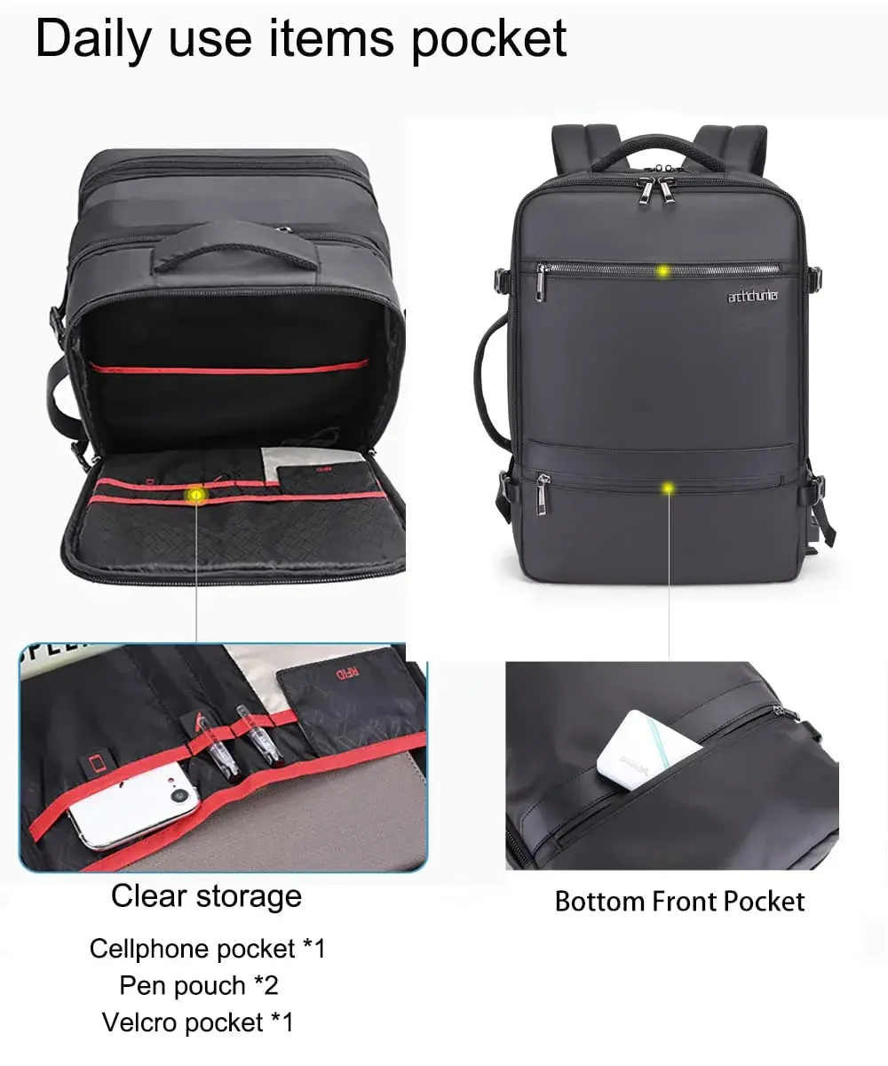 Arctic Hunter B00350 Expandable Travel Backpack